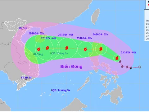 Bão Trà Mi mạnh lên cấp 9, dự báo liên tục tăng cấp trên Biển Đông