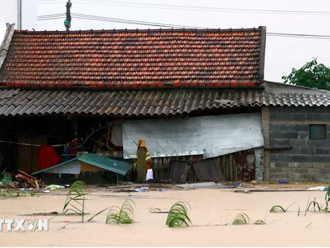 Từ ngày 4-9/11, đỉnh lũ các sông ở Quảng Bình, Quảng Trị lên mức báo động 2-3