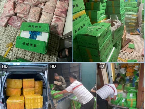 Hà Nội: Hơn 1,2 tấn tràng lợn "bốc mùi" bị bắt giữ