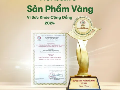 Herbalife Việt Nam đạt giải thưởng “Sản Phẩm Vàng Vì Sức Khỏe Cộng Đồng năm 2024”
