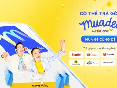 Trả góp dễ dàng, trúng vàng cực đã với thẻ trả góp Muadee by HDBank