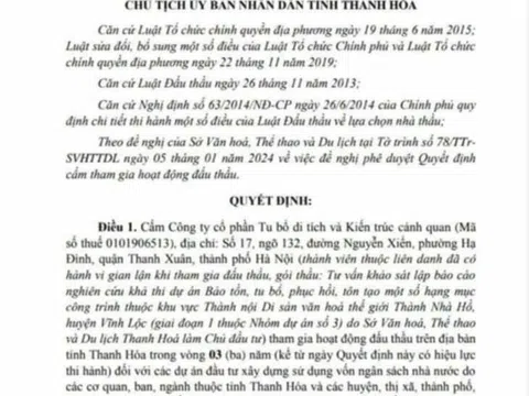 Tính pháp lý trong một kết quả trúng thầu cần làm rõ