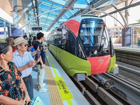 8,5 km trên cao metro Nhổn - ga Hà Nội đi vào hoạt động
