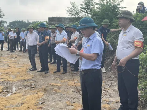 Huyện Phú Xuyên cưỡng chế thu hồi đất để thông tuyến đường trục phía Nam