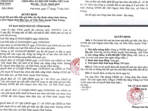 Vĩnh Phúc: Nhiều nhà thầu không thể hiện năng lực nhưng vẫn trúng các gói thầu có giá trị lớn trên địa bàn