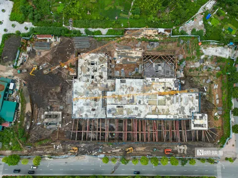 Hà Nội: Cận cảnh dự án chung cư khiến mặt đường nứt toác