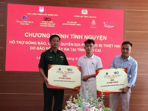 Học viện Cảnh sát nhân dân ủng hộ chính quyền, người dân Lào Cai bị thiệt hại do bão số 3