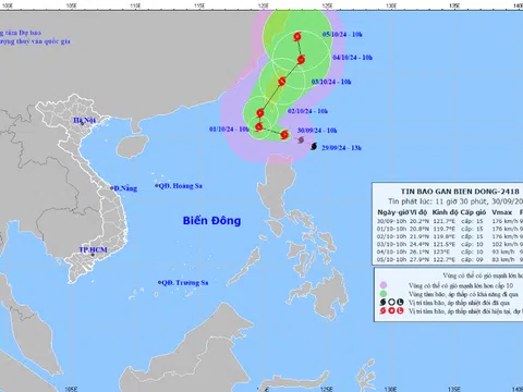 Bão Krathon mạnh cấp 15, giật trên cấp 17, gây ảnh hưởng đến biển Đông