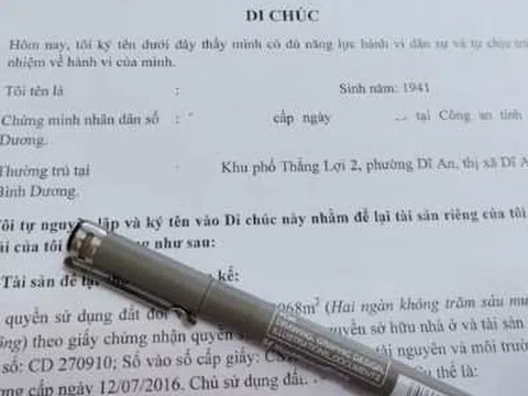 Khi nào không thể chia tài sản theo di chúc của cha mẹ để lại?