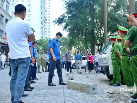 Hà Nội: "Cưỡng chế" khu vực trông xe trái phép tại khu đô thị Xa La