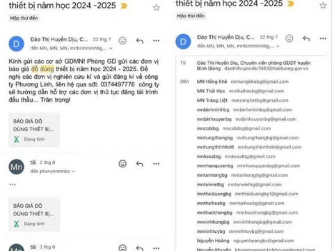 Huyện Bình Giang (Hải Dương): Cần làm rõ trách nhiệm chuyên viên phụ trách khối mầm non trong vụ mua sắm thiết bị khi chưa qua đấu thầu?
