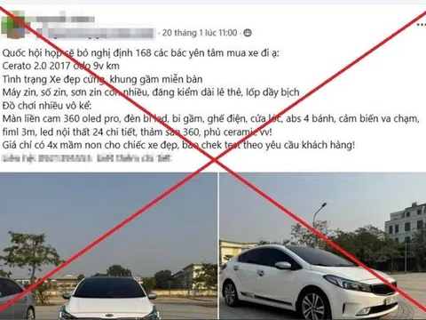 Xử phạt trường hợp đăng thông tin sai sự thật để tăng tương tác bán ô tô