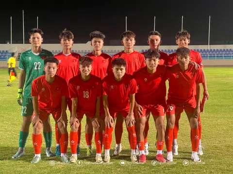 U17 Việt Nam thắng U17 Oman 1-0 trong trận giao hữu đầu tiên tại Oman