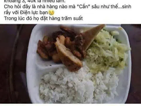 Bán cơm giá 'cắt cổ' cho thợ điện, nhà hàng Nghệ An 'chữa' thành suất miễn phí?