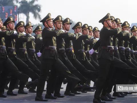 Cận cảnh màn thị uy sức mạnh bảo vệ Đại hội Đảng XIV