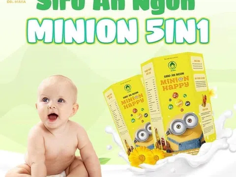 Siro ăn ngon Minion Happy - Siêu phẩm 5in1 mẹ nào cũng cần mua cho con