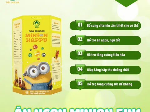 Thực hư về siro ăn ngon Minion Happy 5in1 - Bé khỏe mạnh, mẹ an lòng?