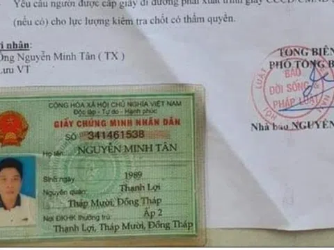 TP Hồ Chí Minh: Khởi tố nhóm người giả giấy xác nhận báo chí, giả giấy đi đường