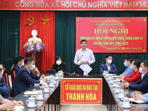 Thanh Hóa: Sẽ tiêm vắc xin cho học sinh từ 15 - 17 tuổi