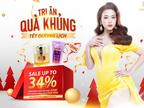 Linh Nhâm chơi lớn tặng 2.000 kem rửa mặt Organic tri ân khách hàng dịp cuối năm