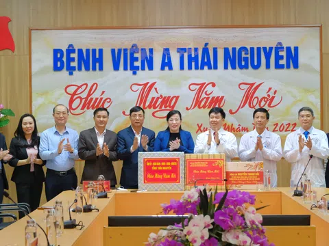 Đồng chí Bí thư Tỉnh ủy Thái Nguyên thăm, động viên, chúc Tết các y, bác sĩ