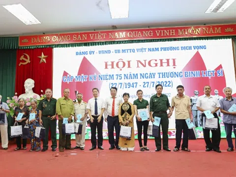 Phường Dịch Vọng - Hà Nội tích cực tổ chức các hoạt động đền ơn đáp nghĩa