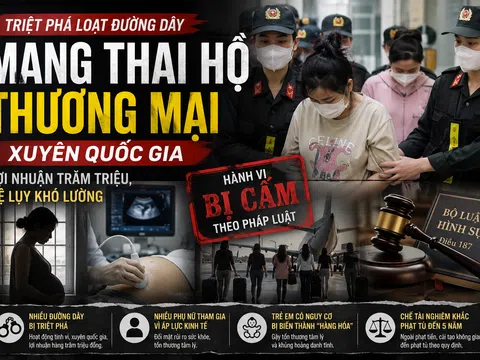 Triệt phá loạt đường dây mang thai hộ thương mại: Lộ mạng lưới xuyên quốc gia, lợi nhuận hàng trăm triệu đồng