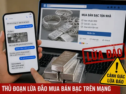 Cảnh báo chiêu trò lừa đảo mua bán bạc trên mạng: Đánh vào biến động giá để chiếm đoạt tài sản