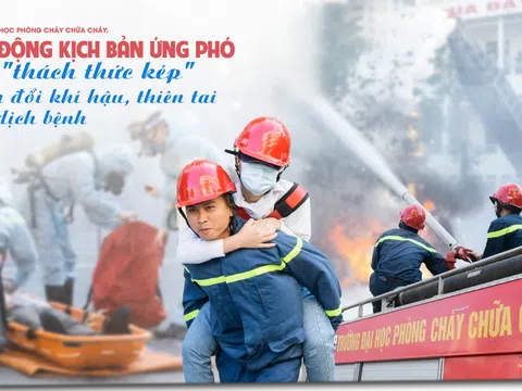 Trường ĐH PCCC: Chủ động kịch bản ứng phó với "thách thức kép" từ biến đổi khí hậu, thiên tai và dịch bệnh