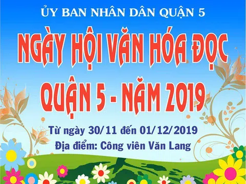 UBND quận 5 (TP.HCM) tổ chức Ngày hội văn hóa đọc phục vụ người dân