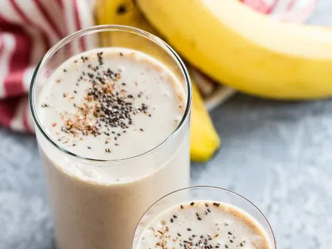 Sinh tố chuối giúp đẹp da, giảm cân