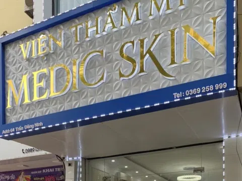 Cầu Giấy – Hà Nội:  Thẩm Mỹ Medic-skin mời chào các dịch vụ xâm lấn khi chưa được cấp phép