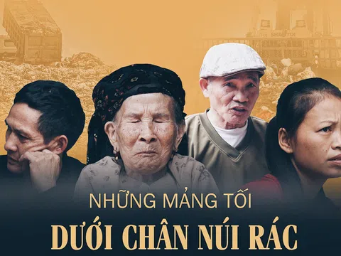 Những mảng tối dưới chân núi rác