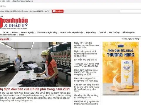 Chuyển đổi Thời báo Doanh nhân thành tạp chí Doanh nhân và Pháp lý