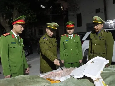 Lạng Sơn: Chặn đứng hơn 2 tấn nầm lợn nhập lậu