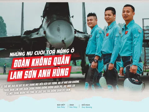 Những nụ cười tỏa nắng ở đoàn không quân Lam Sơn anh hùng