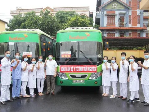 Thái Nguyên cử 51 y, bác sỹ hỗ trợ Bắc Giang phòng, chống Covid-19