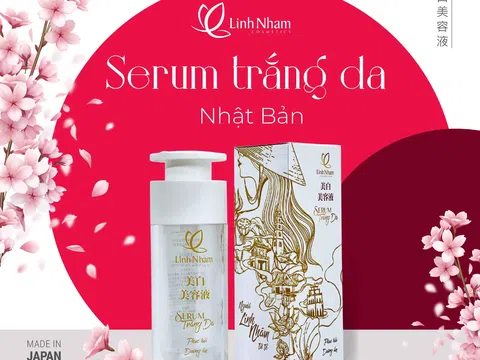 Linh Nhâm ra mắt trực tuyến sản phẩm Serum trắng da Nhật Bản