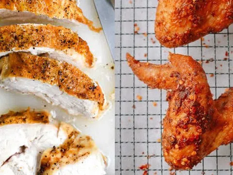 Ức gà hay đùi gà chứa nhiều giá trị dinh dưỡng hơn