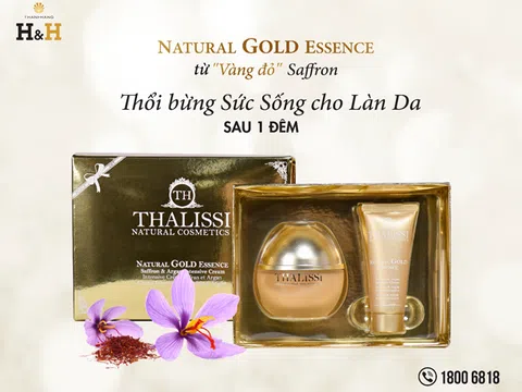 Kem dưỡng chiết xuất nhụy hoa nghệ tây Natural Gold Essence - Bí kíp tái tạo làn da thanh xuân