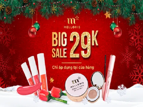 Melloris Việt Nam tri ân 2000 thỏi son giá 29k nhân dịp Giáng sinh