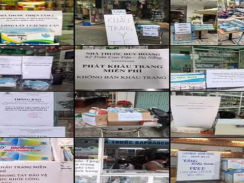 Nhiều nhà thuốc trên mọi miền đất nước phát khẩu trang miễn phí giữa bão dịch corona
