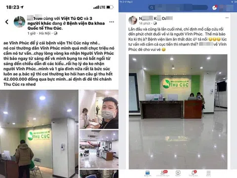 Bệnh viện Đa khoa Quốc tế Thu Cúc bị tố “kỳ thị” sản phụ người Vĩnh Phúc?