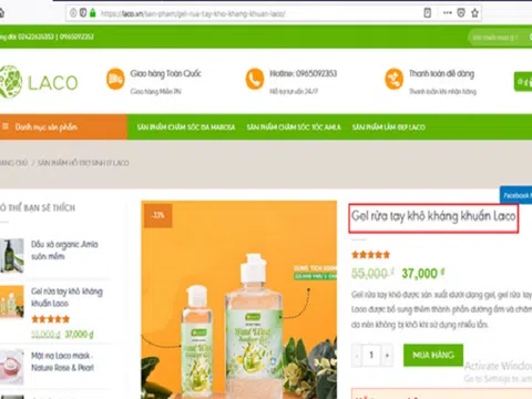 Công ty TNHH Quốc tế Laco: Sản phẩm gel rửa tay bị thu hồi vẫn ngang nhiên lưu hành