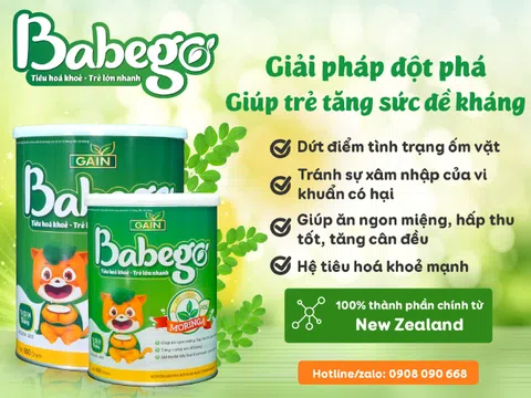 Sữa BABEGO – Đột phá chiết xuất Chùm Ngây giúp trẻ tăng đề kháng