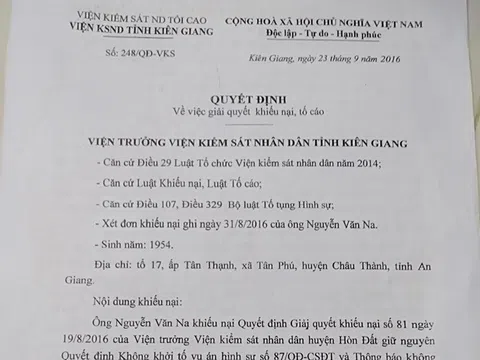 Hòn Đất - Kiên Giang: Cần làm rõ vụ việc lấy tài sản để trừ nợ của dân