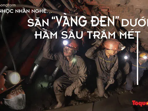 Nhọc nhằn nghề...săn "vàng đen" dưới hầm sâu trăm mét