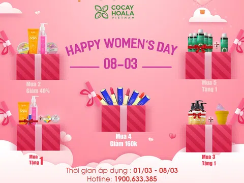 Mừng 8/3, GOBO giảm giá sốc nhiều mặt hàng cho chị em thỏa sức mua sắm