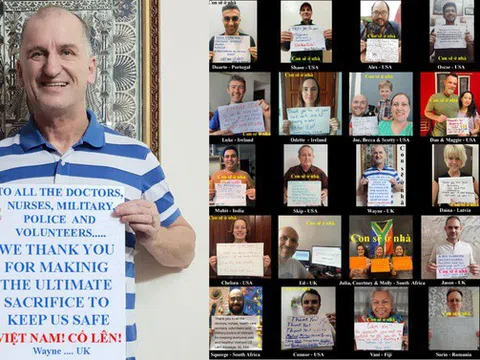 Người nước ngoài đồng loạt nhắn ‘Cảm ơn Việt Nam’ giữa mùa dịch