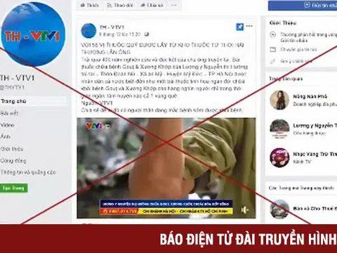 Cảnh giác với thông tin giả mạo VTV trên mạng xã hội